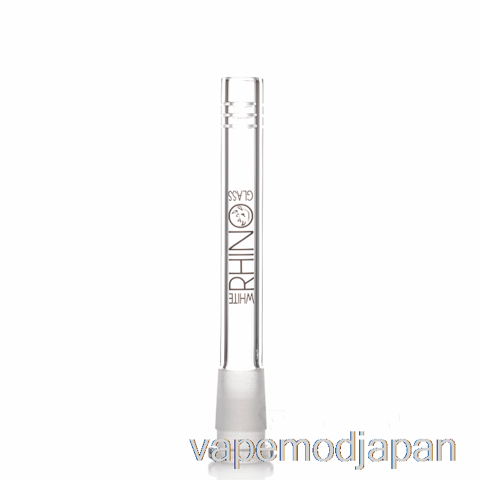 VAPE MOD ホワイト ライノ 19/14 ガラス ダウンステム 5 インチ